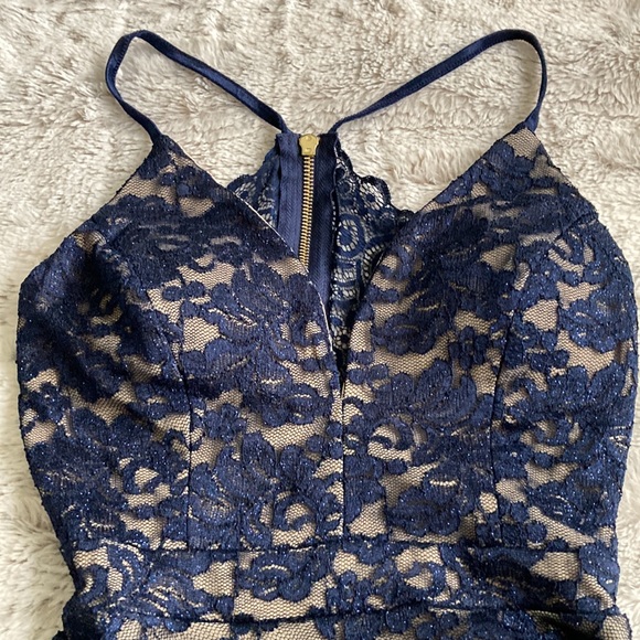 Midnight Blue Evening Dress - Picture 3 of 5